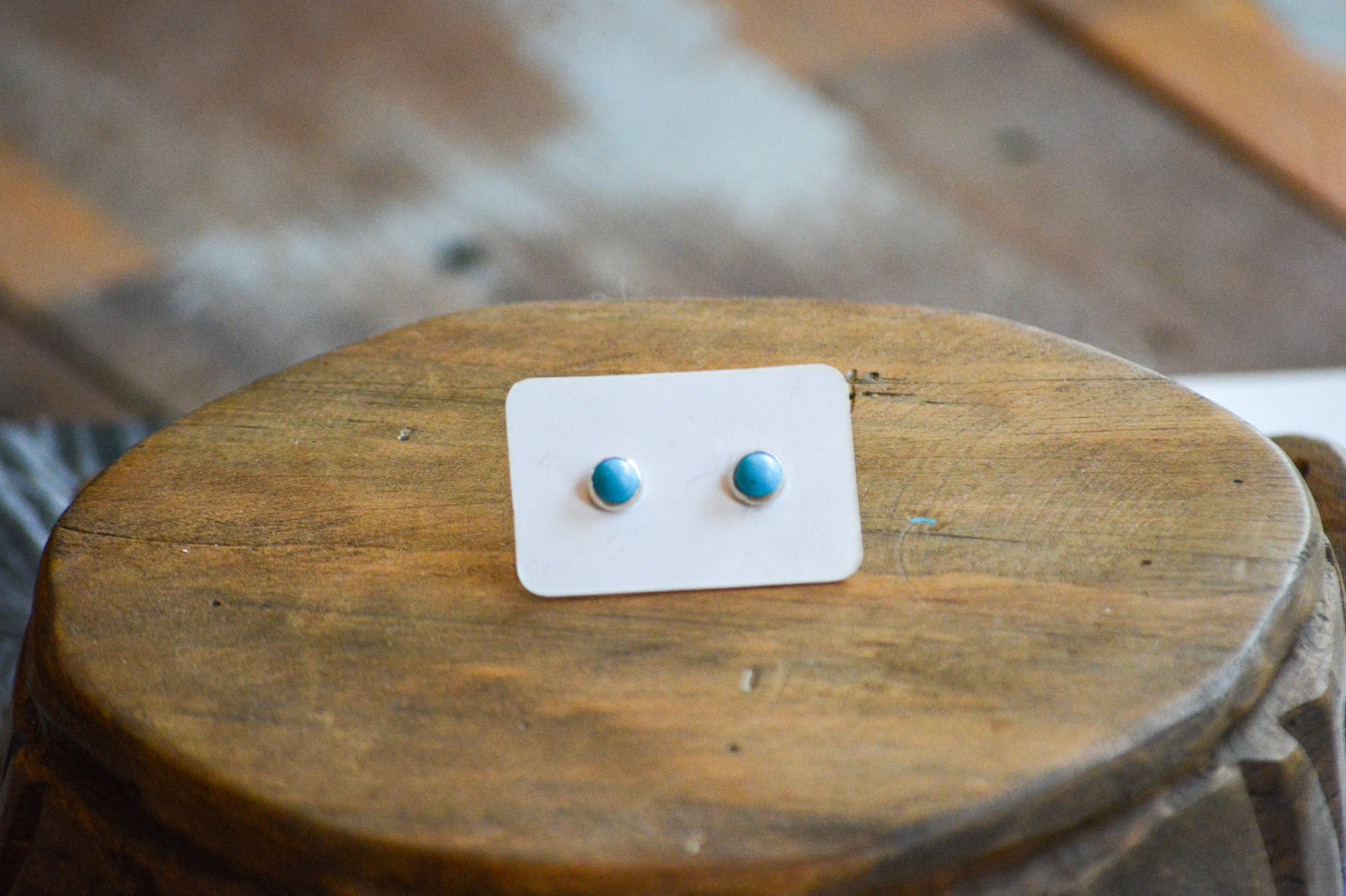 Simple Sterling Stone Studs
