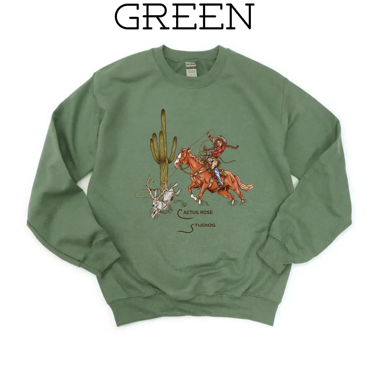 Cactus Rose Studios Sweatshirt **Gildan Heavy Weight**