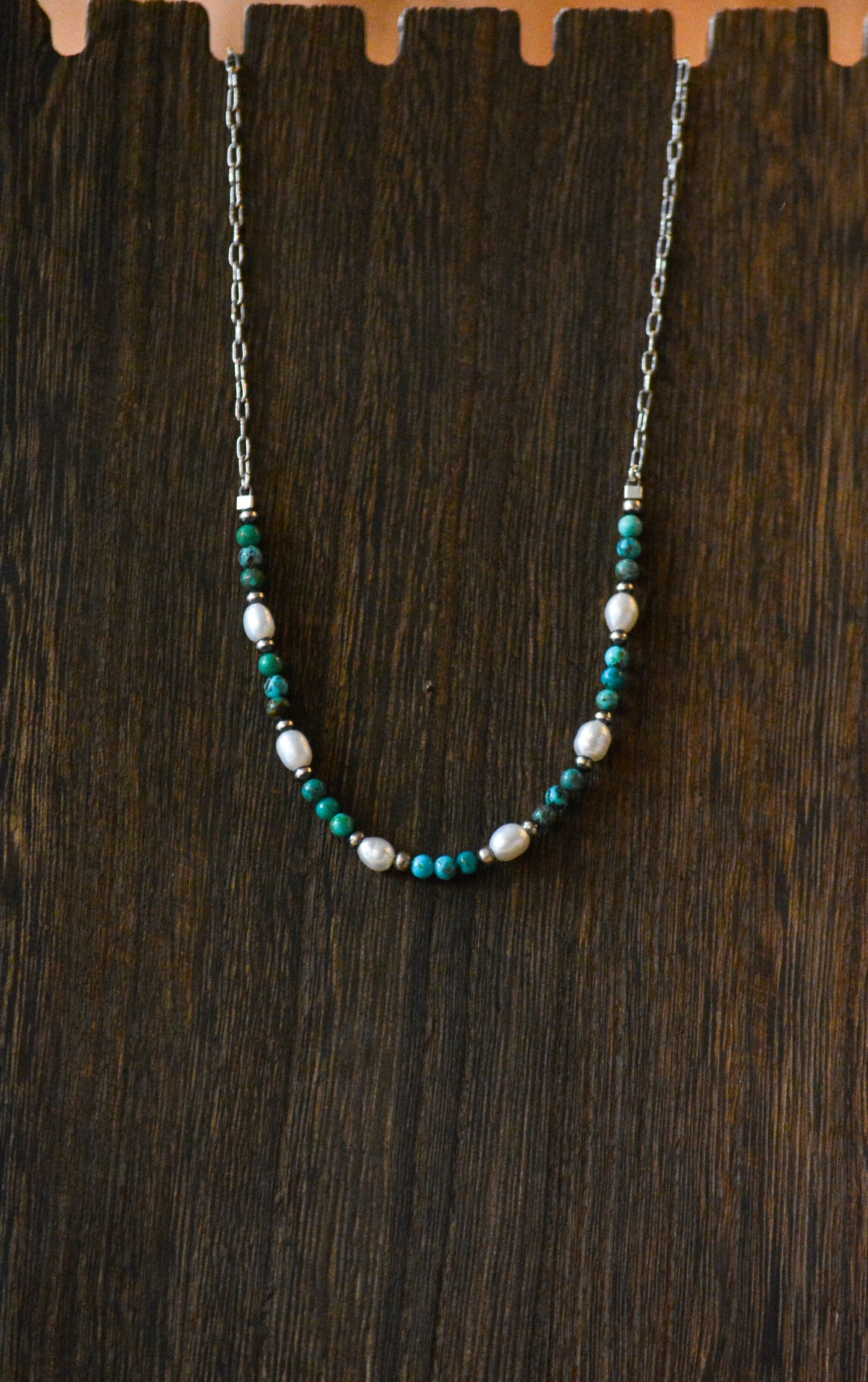 "Chincoteague" Beaded Layering Necklace- choker length