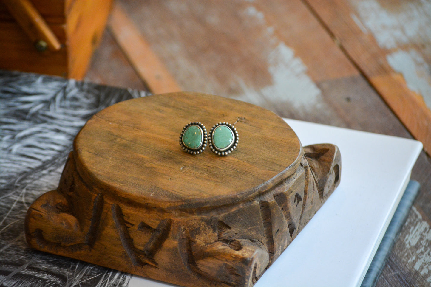 "Willow" Turquoise Studs