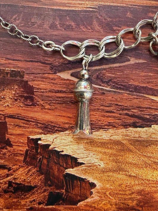 6mm bench bead with blossom charm