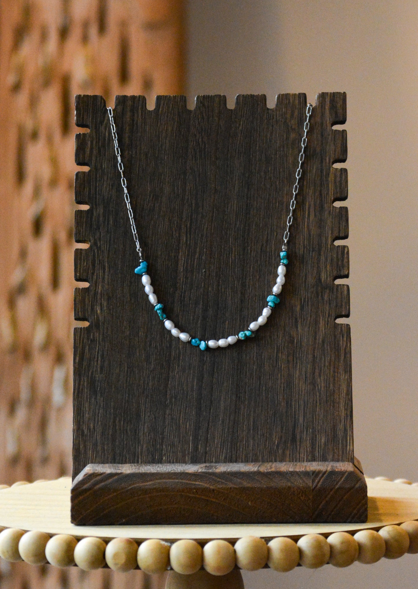 "Galveston" Beaded Layering Necklace- choker length