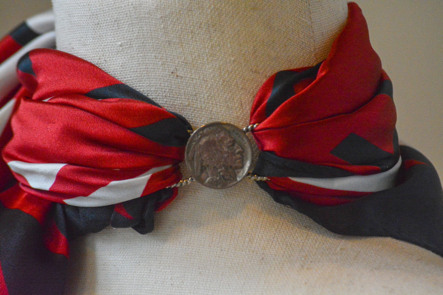 Buffalo/Indian Head Nickel Scarf/Twilly Slide