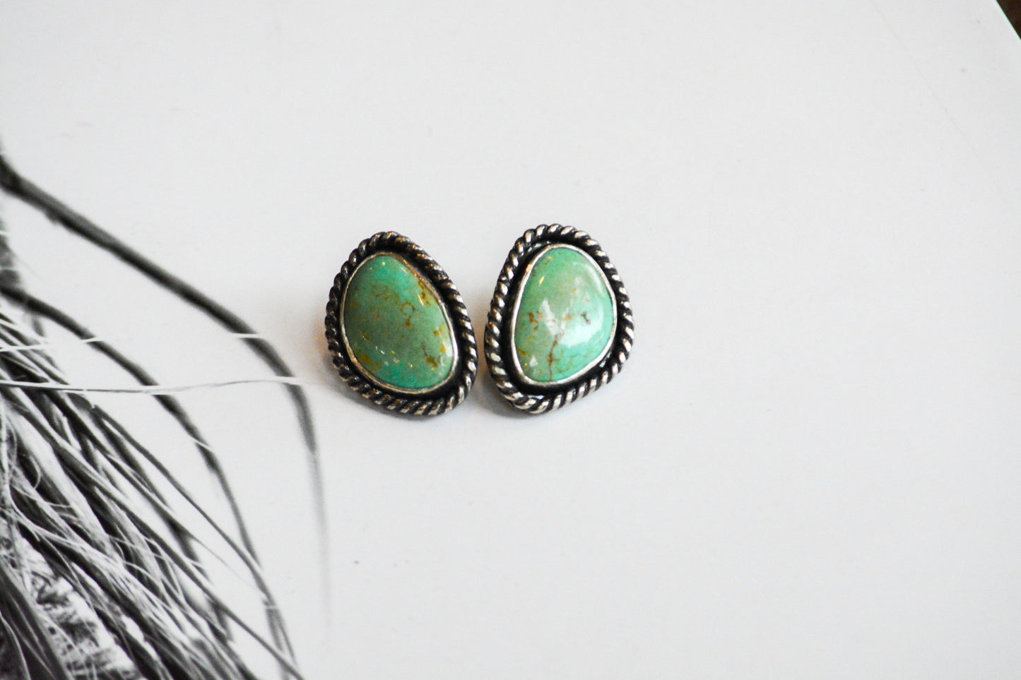 "Poppy" Turquoise Studs