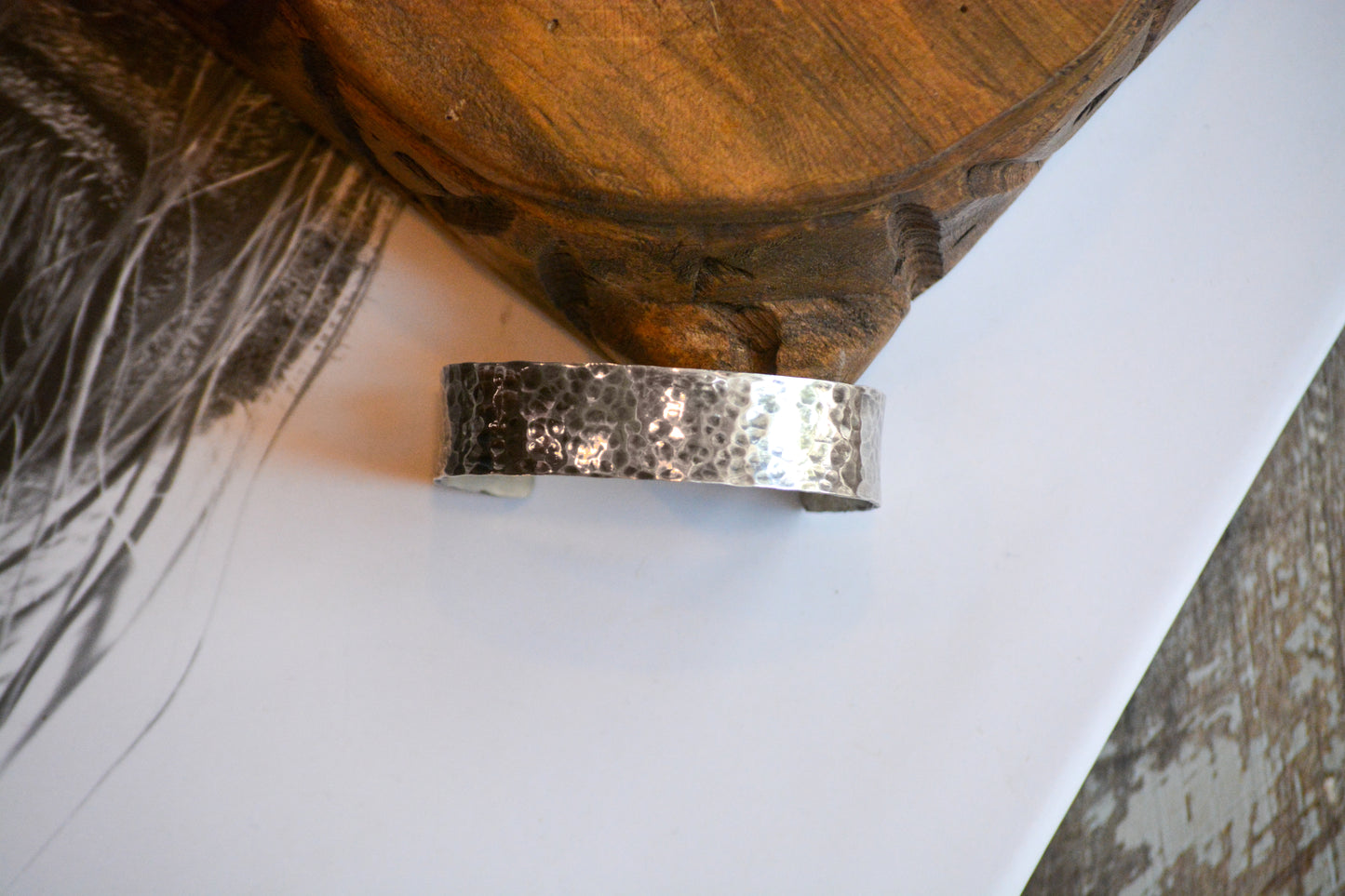Heavy Hammered Cuff
