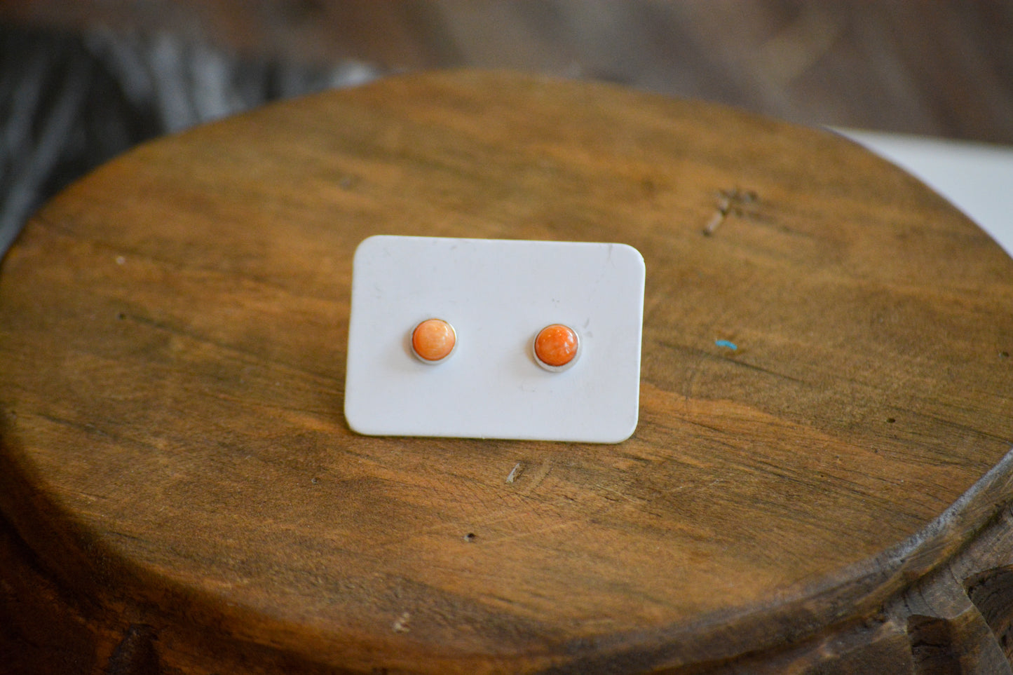 Simple Sterling Stone Studs