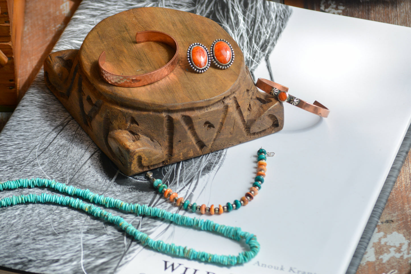 "Meadow" Hammered Copper Cuff