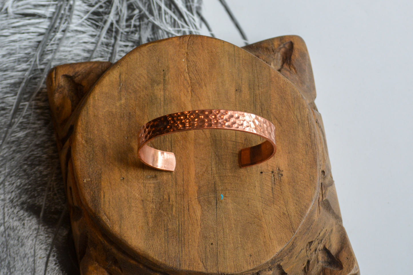 "Meadow" Hammered Copper Cuff