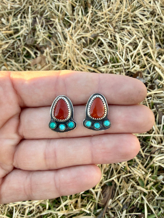 Rosey Red Studs