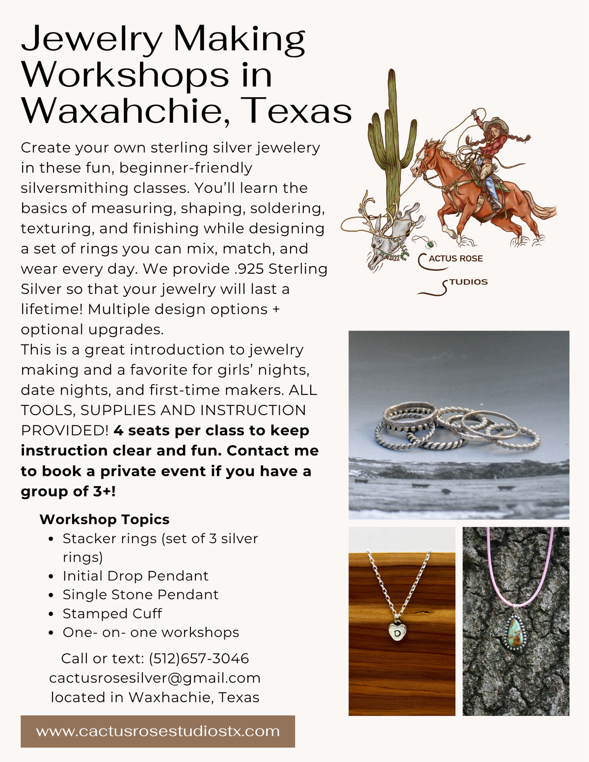 Metalsmithing Workshop- Stamped Christmas Ornament - Thursday December 3