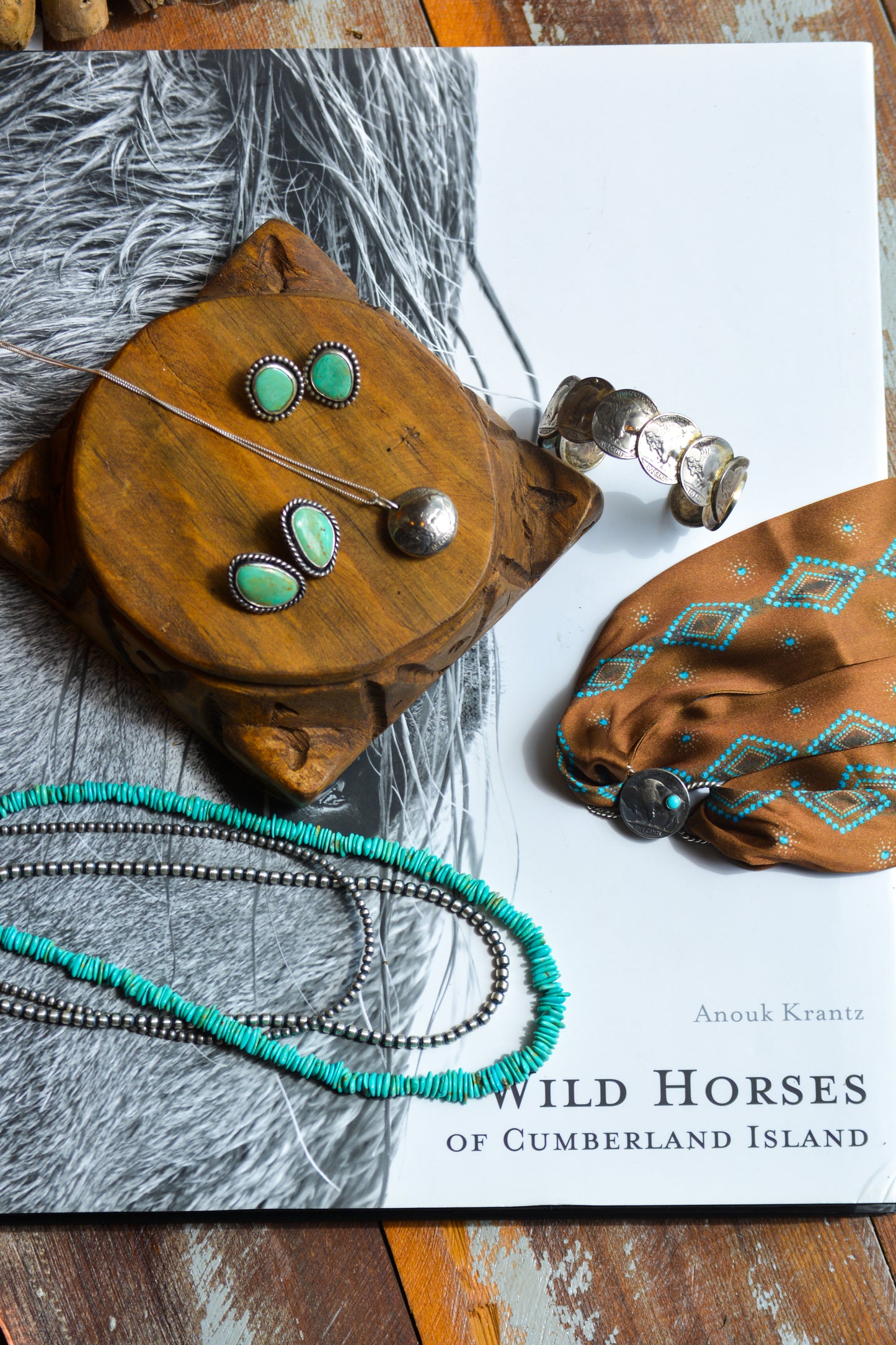 "Breeze" Turquoise Chip Necklace