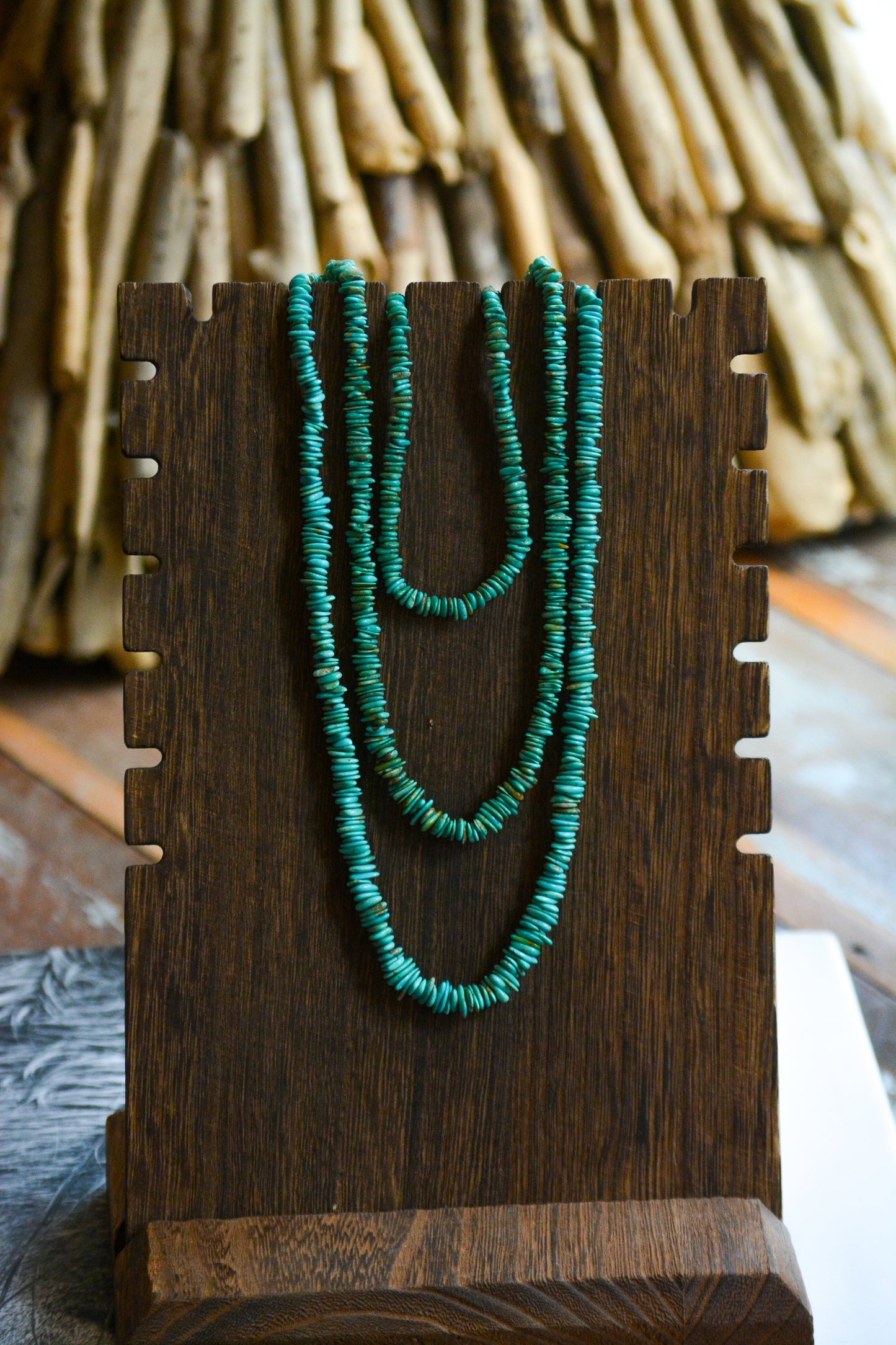 "Breeze" Turquoise Chip Necklace