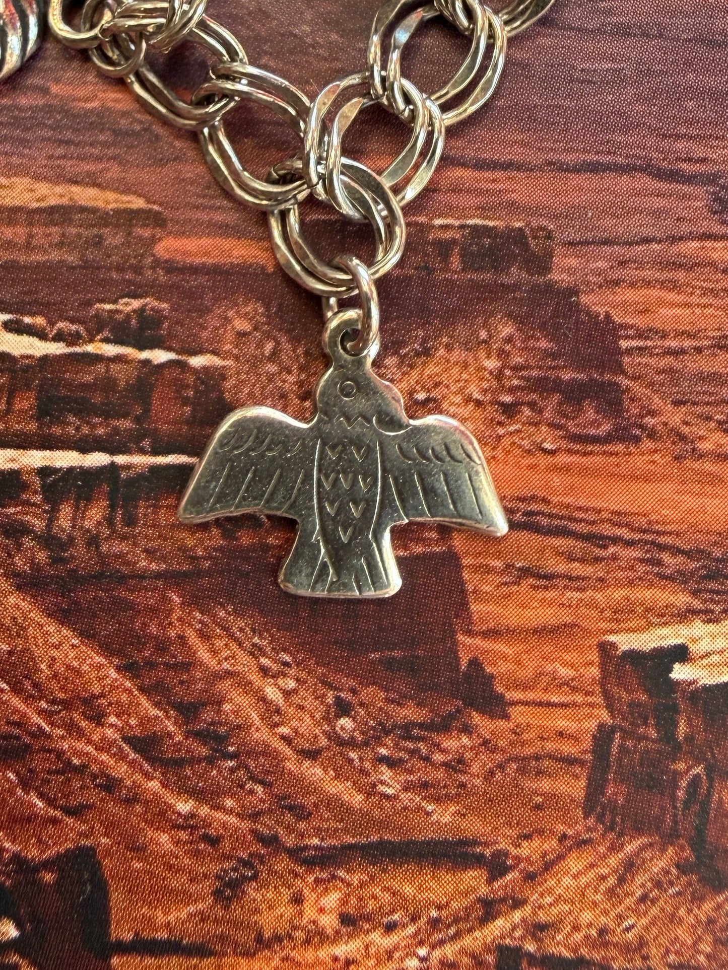 Plain Sterling Thunderbird charm