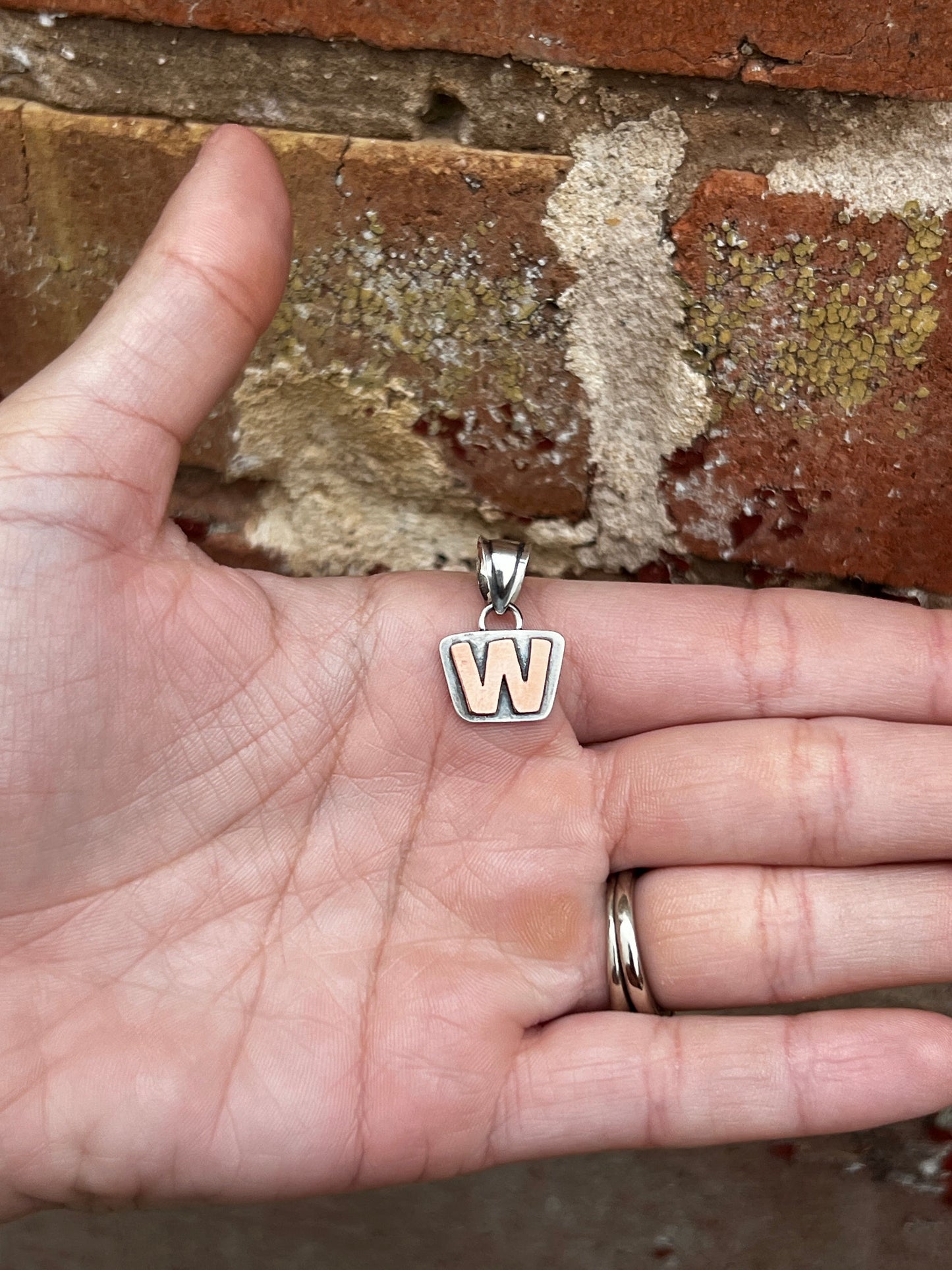 Cactus Rose Studios initial Pendant