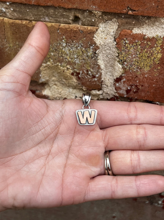 Cactus Rose Studios initial Pendant
